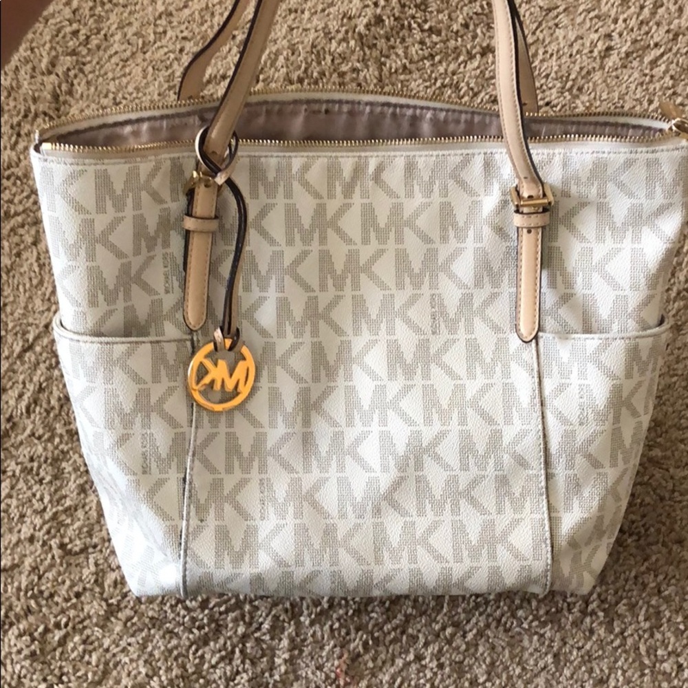 Pattern cream Michael Kors Purse